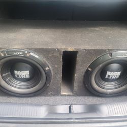 2 12" Alpine Subs In Ported Box