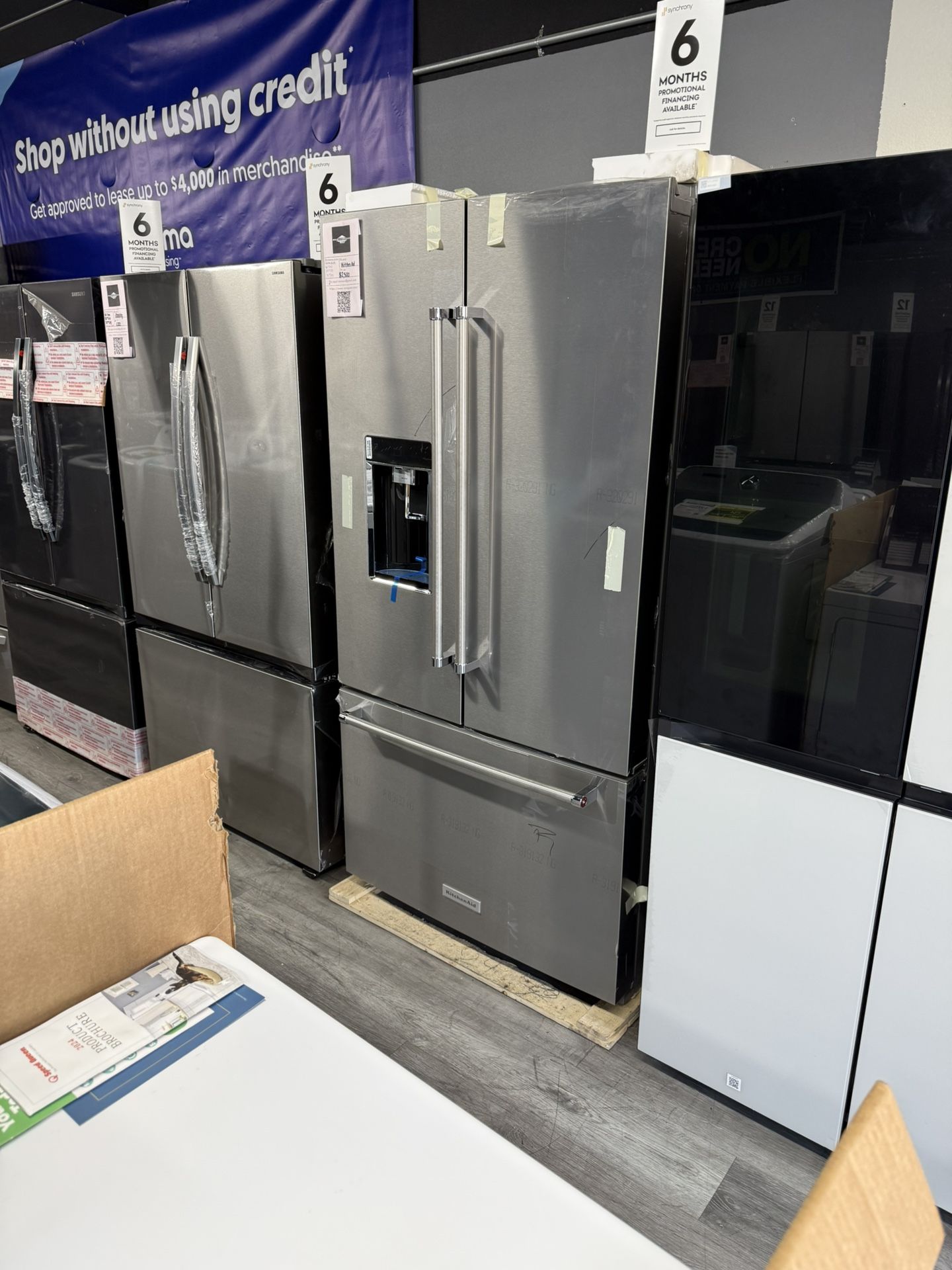 Kitchen Aid - 3-Door Counter Depth French Door Refrigerator With Wood Interior