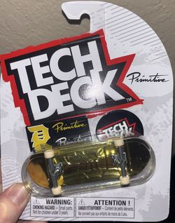 Tech Deck ULTRA RARE CHASE Primitive Solid Gold Fingerboard  
