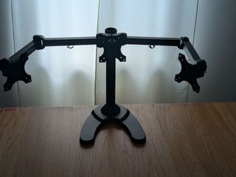 Triple monitor stand