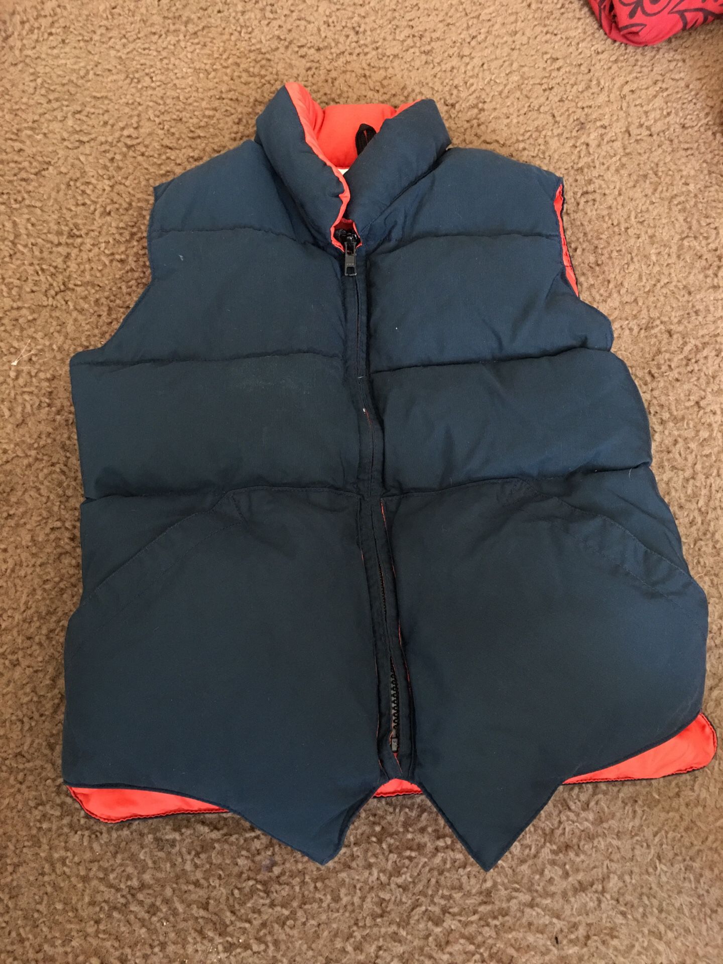 Navy blue puffer vest Size 10