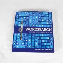 Word Search Puzzle Book – Over 200 Puzzles – Includes Free Puzzle Pencil – Used/Fair Condition