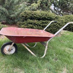 Vintage Wheelbarrow ( flower planter ..?)
