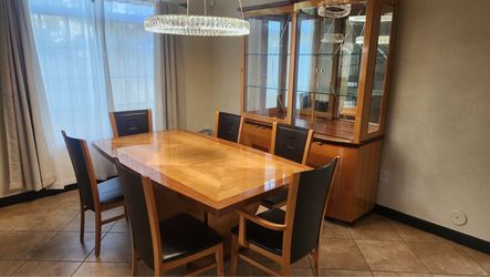 Dining set and glass case set