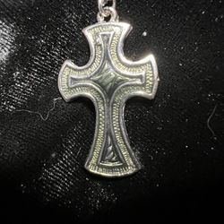 Handmade Silver Cross Necklace. High-Quality.