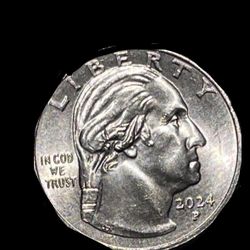 2024 P Quarter “IN COD WE TRUST” Mint Error