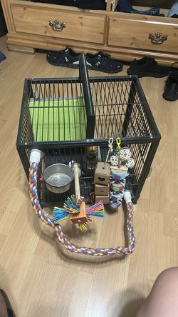 Small parrot cage