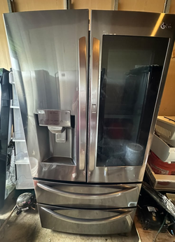 LG 4-Door Fridge Stainless Steel with French Doors
