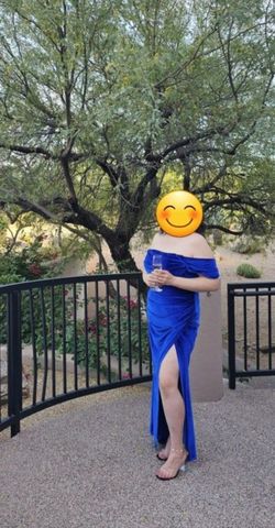 Blue Homecoming Prom Dress 