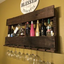 Wine Rack And Candle Holders