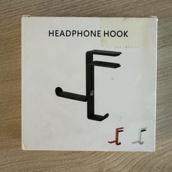 White Desktop Headphone Hook