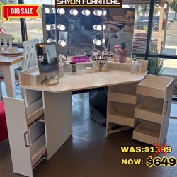 Corner Vanity Set 