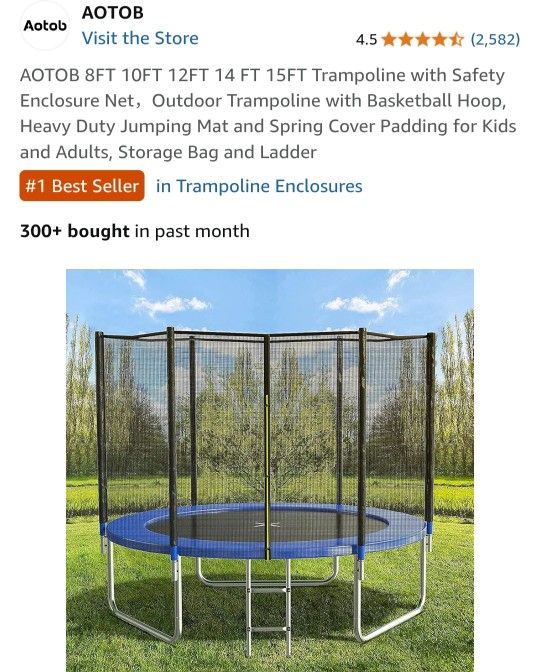 Trampoline With Net