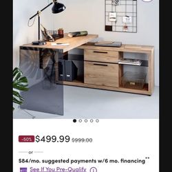 L Shaped Executive Desk