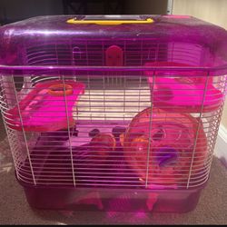 Hamster Cage With Wheel 