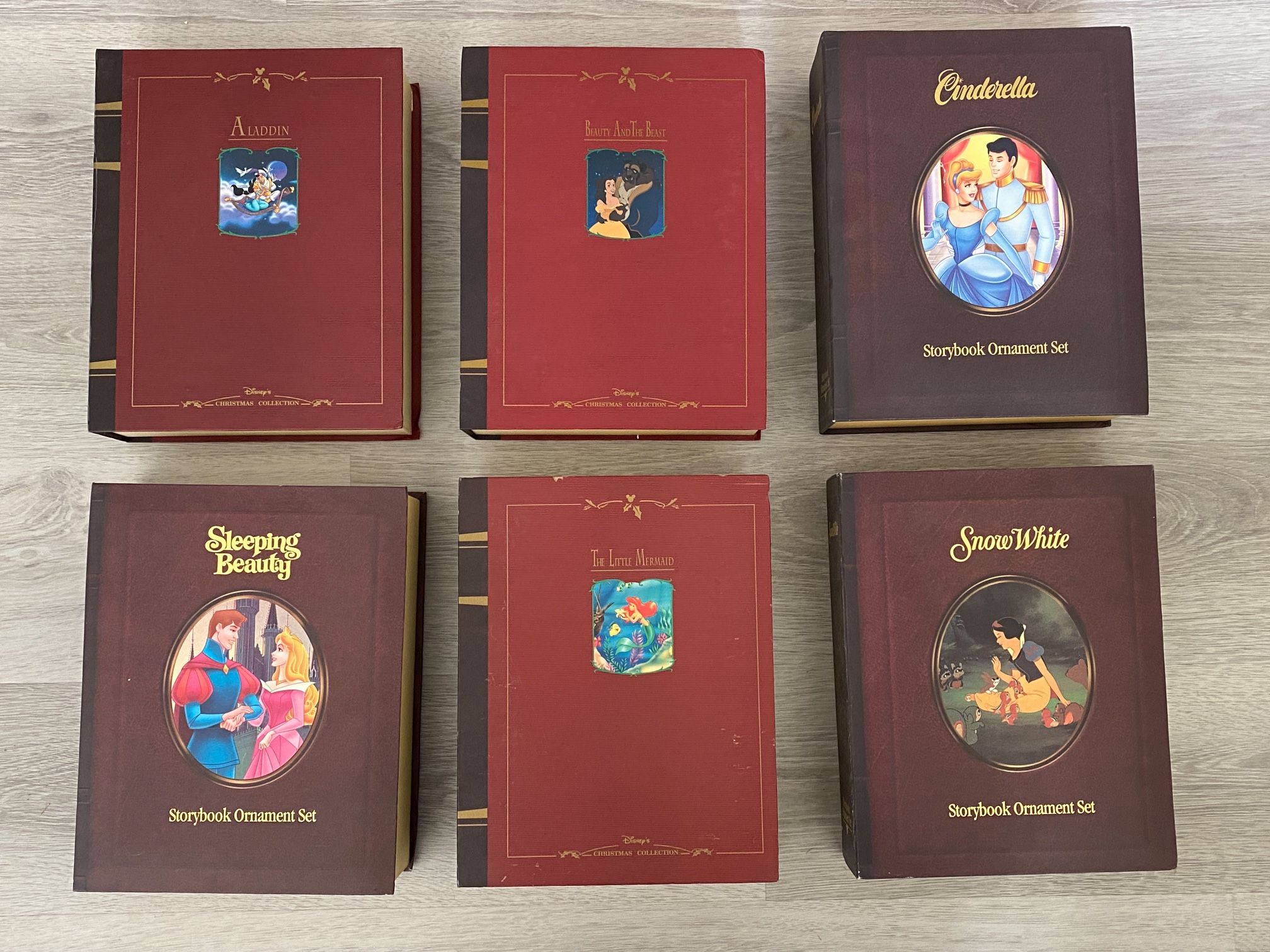 Disney Storybook Ornament Set/Christmas Collection Retired (Set of 6)