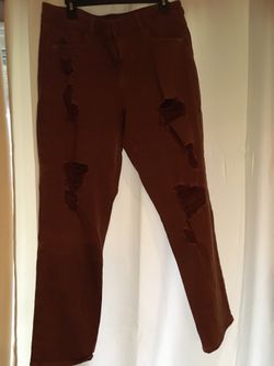Women's New w/tags American Eagle stylish jeans size 14 Reg. color Rust very cute never worn