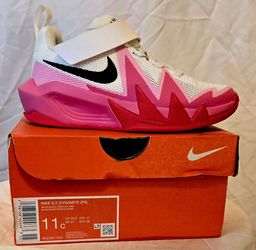 Nike Girls Pink  S.T. Dynamite PS 11C White Black Tropical Pink NEW Kids