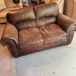 Couch Sofa Leather 
