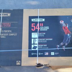 New Lifetime 54" Portable Basketball Hoop System 