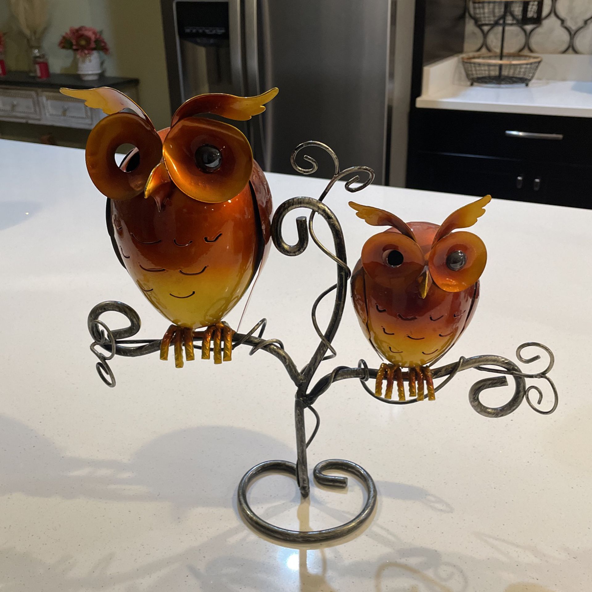 Owls On A Branch 