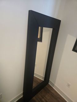 Wood Floor Mirror