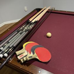 Pool table & ping pong table 