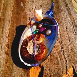 NEWLY DESIGNED ONE OF A KIND FOSSIL JEWELRY AMMONITE, HOME DECOR DISPLAY