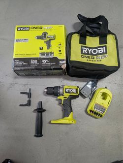 ⚠️ No battery included ⚠️  RYOBI ONE+ HP 18V Brushless Cordless 1/2 in. Hammer Drill Kit