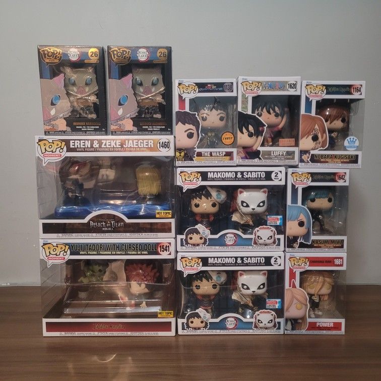 Funko Anime Demon Slayer Attack On Titan Jujutsu Kaiken & Chase Pop Bundle