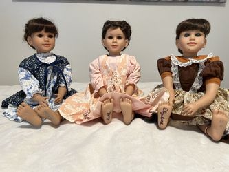 Three Vintage My Twinn Dolls