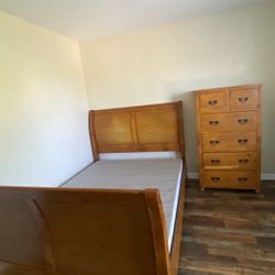 queen bedframe + dresser