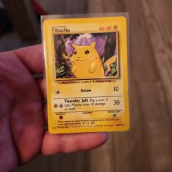 1999 pokemon Pokémon Pikachu card