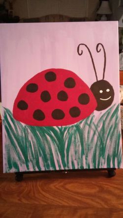 Ladybug painting