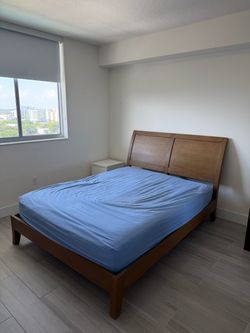 Crate & Barrel Queen Bed Frame