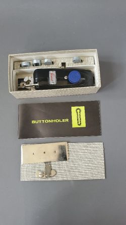 seeing. Vintage buttonholer