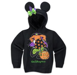Disney Girls Hoodie - Minnie Witch Ear Hoodie For Girls