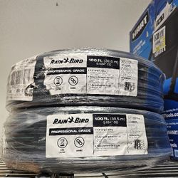 Rain Bird T63-100 Drip Irrigation 1/2" (0.634" OD) Blank Distribution Tubing, 100' Roll, Black, BRAND NEW