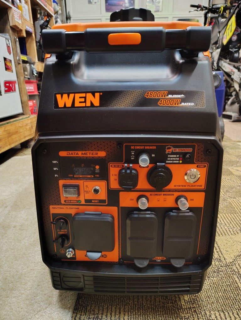 Like New Wen 4800 Watt Generator/Inverter 