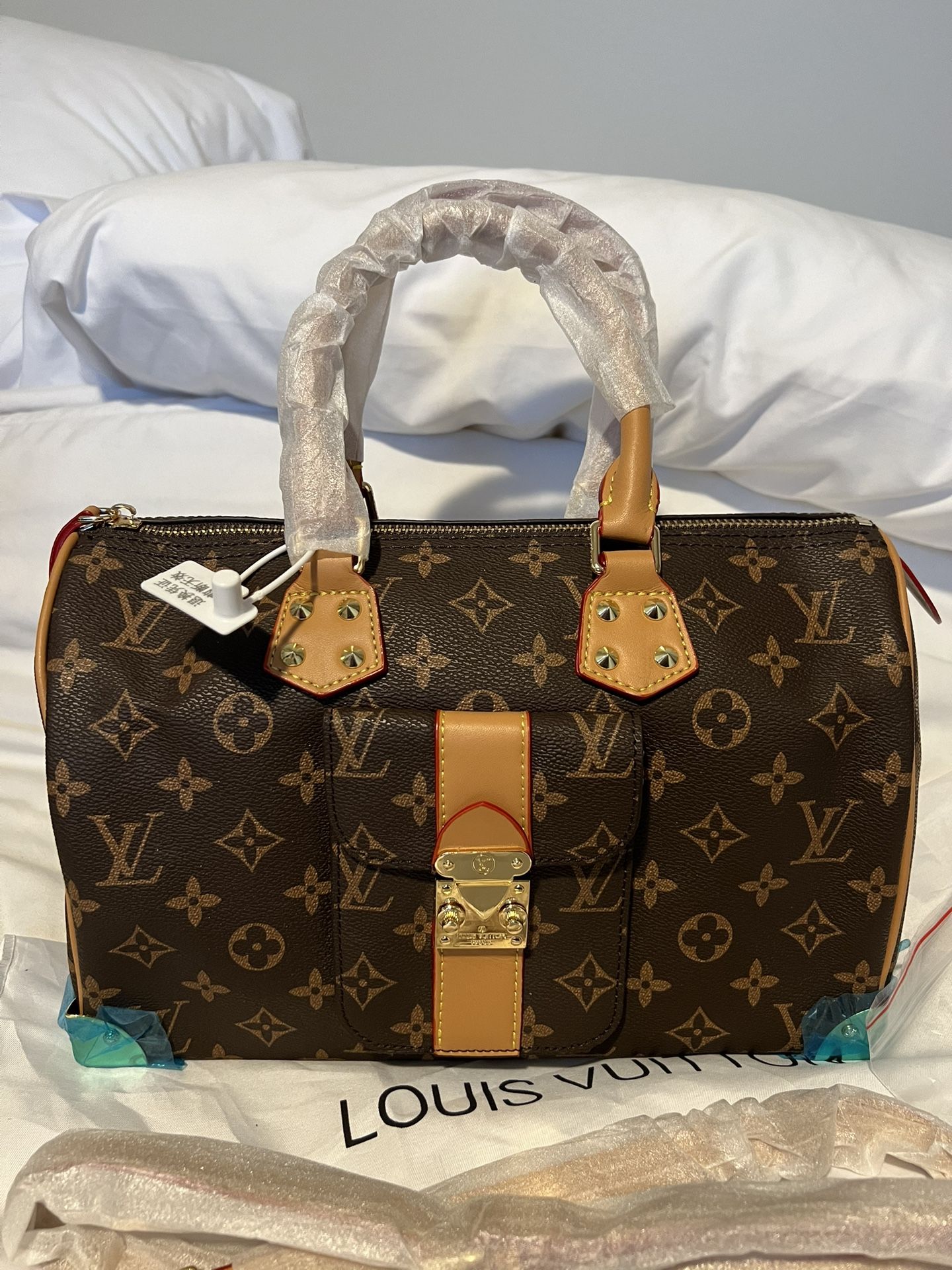 Leather Bowling Style Bag