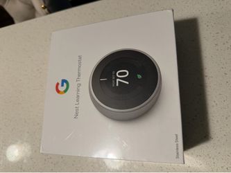 New sealed - Google Nest Learning Smart Thermostat - Stainless Steel