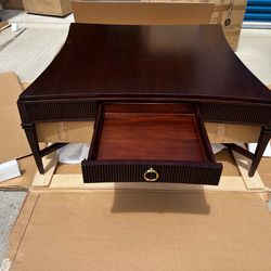 Brand New. Reeded solid Wood Coffee Table.