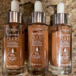 New! 3-pack! L'Oreal True Match Nude Hyaluronic Tinted Serum 7.5 - 8.5! 