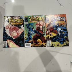 Venom The Madness #1, 2,3 Multi level embossed (1993) Marvel Comics SET, FN