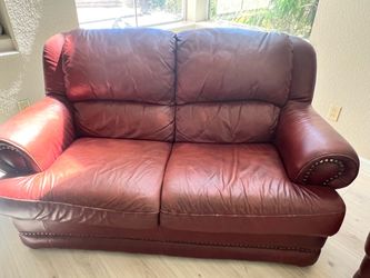 Genuine Leather Love Seat
