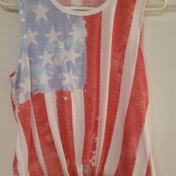 Women's 4th Of July Flag Tank Top