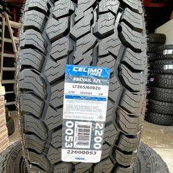 Celimo Prevail A/T LT265/60R20 All-Terrain Tire – Brand New – Free Install & Balance