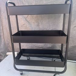 Wine cart on wheels, storage rack on wheels, black utility cart, kitchen storage with wheels, tool cart, metal shelf on wheels, small book shelf, toy 