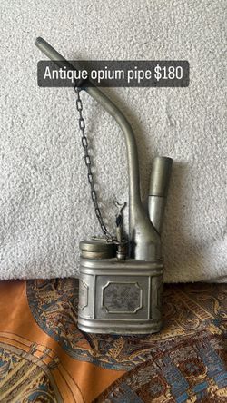 Antique Silver Opium Pipe
