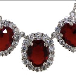 9.6 ct 18” Ruby Necklace 